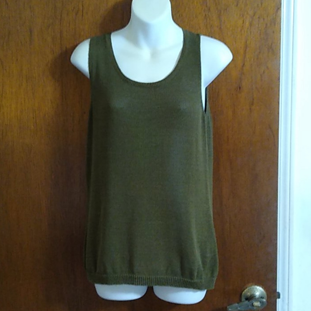 Green Coldwater creek top and sweater